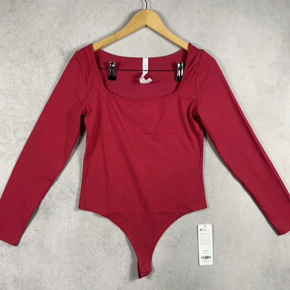 CRZ Yoga Bodysuit Red Women’s Size XL 14 NWT
